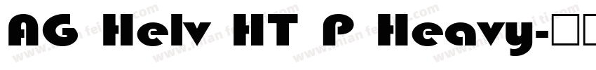AG Helv HT P Heavy字体转换